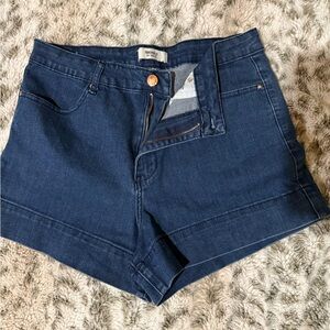 Forever 21 Dark Blue Jean Shorts
